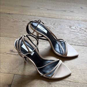 Reiss Women's Beige Strappy Heels